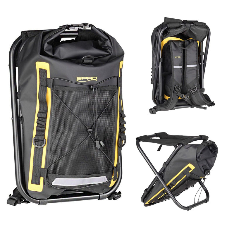 Spro Black Sitpack 40 Rucksack Stuhl Angelrucksack Hocker Wasserdicht Tacklebox Spro Black Sitpack 40 Rucksack Stuhl Angelrucksack Hocker Wasserdicht Tacklebox