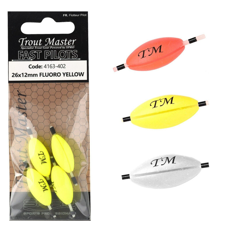 Spro TM Trout Master Oval Fast Pilot 12mm 10mm 16mm Gelb Weiß Rot Pose Schwimmer Spro TM Trout Master Oval Fast Pilot 12mm 10mm 16mm Gelb Weiß Rot Pose Schwimmer