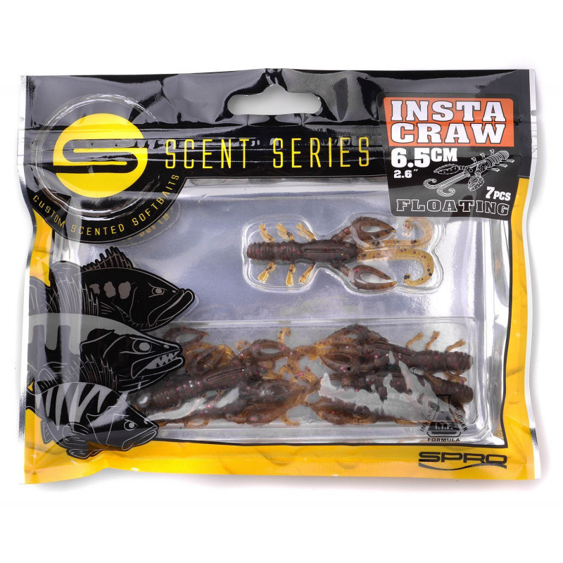Spro Scent Series Insta Craw 6,5cm 9cm Farben Dropshot Köder Krebs mit Aroma