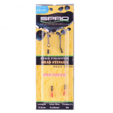 Spro Pike Fighter One-Touch Fine Stinger 9,4kg 2 Stingerhaken Zusatzhaken Angst