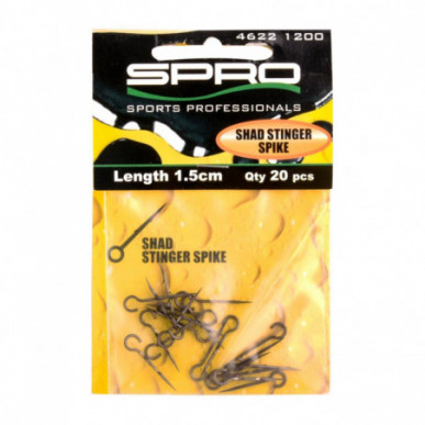 Spro SHAD STINGER SPIKE 25mm 20 Stück für Gummifische Shads Köderfische