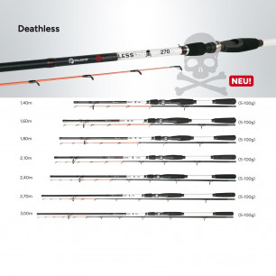 Paladin Deathless Rute Glasfaser 1,40m - 3,0m 5-100g Forelle Barsch Zander Hecht