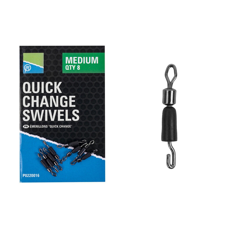 Preston Quick Change Swivels Small medium Feeder Method Schnellwechsel Wirbel