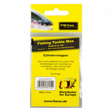FTM Zylinderstopper Posenstopper 10 Stk. Stopper Trout Größe S,M,L Kautschuk