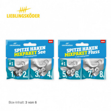 Lieblingsköder Zielfischboxen Barsch Zander Hecht Allround Box Köder Set Gummi