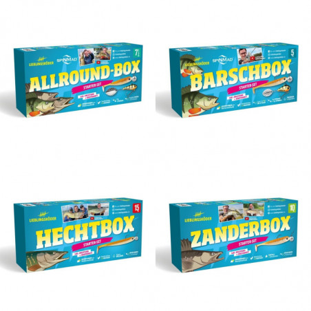 Lieblingsköder Zielfischboxen Barsch Zander Hecht Allround Box Köder Set Gummi
