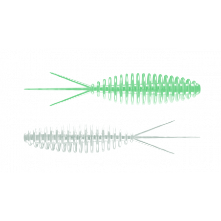 LIBRA LURES TURBO WORM 56mm 8 Forellenköder Softbait Trout Gummiköder Set Käse