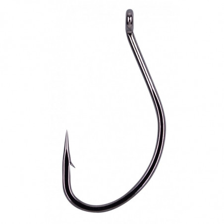 Gamakatsu Worm 39 Hook Black Gr. 1 2 3 4 Wurmhaken Haken mit Öhr Dropshot Hook