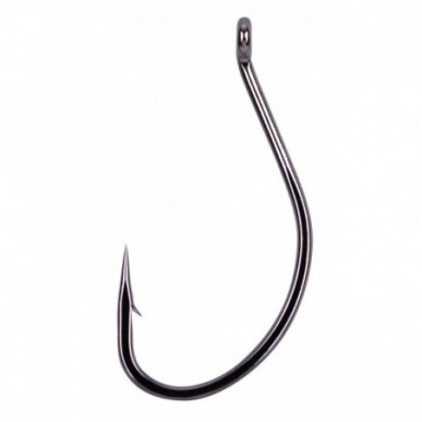 Gamakatsu Worm 39 Hook Black Gr. 1 2 3 4 Wurmhaken Haken mit Öhr Dropshot Hook
