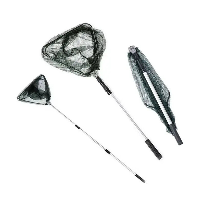 BEHR Klappkescher Ausziehbar Gummiert Maschen Netz Kescher 185cm unterfang