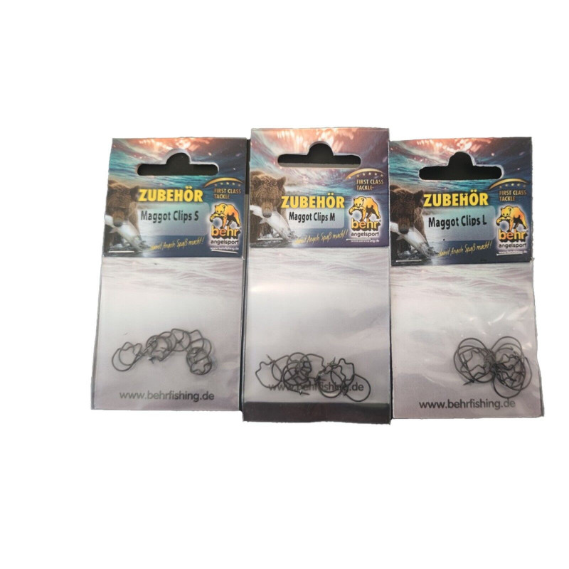 Behr Maggot Clip Maden Clips Madenclips für Medusa Rig Karpfen Angel Montage