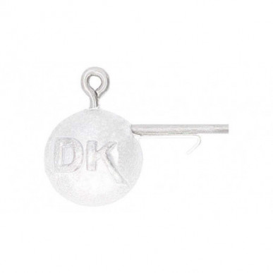 DEKA Round Jig Jigkopf rund silber Gr. 4- 7/0 Van Fook Japanhaken Gummifisch