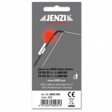 JENZI LED Knicklicht Tip Light Bissanzeiger Nachtangeln Rod Rute Hell Rot Grün