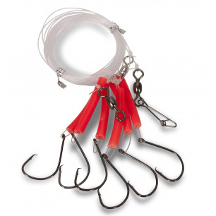 AQUANTIC Rotbarsch-System mit Circle Hook 6m, Rotbarsch-Vorfach 6/0 oder 8/0