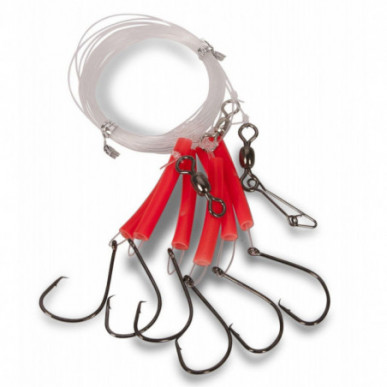 AQUANTIC Rotbarsch-System mit Circle Hook 6m, Rotbarsch-Vorfach 6/0 oder 8/0