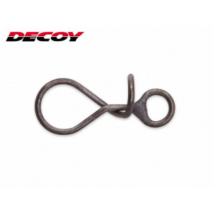 Decoy Spiral Snap Gr.0 1 2 Matt Black 6 Stück Schnellwechsel Snaps Wirbel Barsch