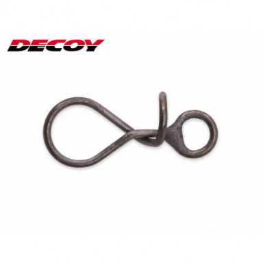 Decoy Spiral Snap Gr.0 1 2 Matt Black 6 Stück Schnellwechsel Snaps Wirbel Barsch