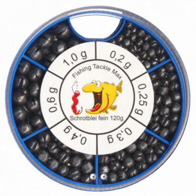 FTM Schrotblei 120g fein grob Bleischrot Blei Gewicht Angelblei Kugelblei Angel