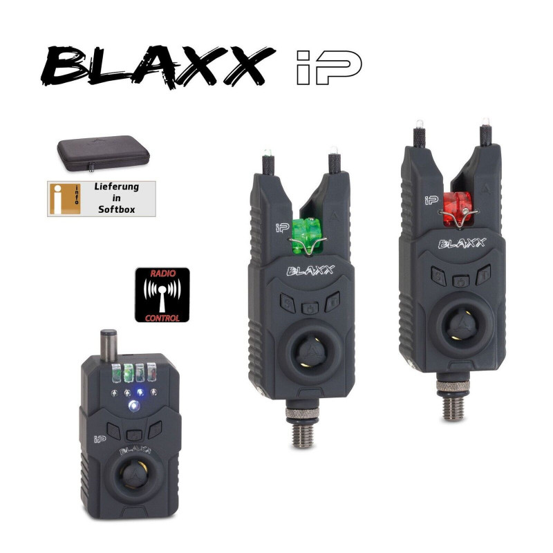 Anaconda BLAXX iP 2+1 Einzelbissanzeiger Funkbissanzeiger Set Rot Grün Blau Gelb Anaconda BLAXX iP 2+1 Einzelbissanzeiger Funkbissanzeiger Set Rot Grün Blau Gelb
