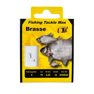 FTM gebundene Brassen Haken Bronze 70 cm Vorfach alle Größen Hooks Fridfisch