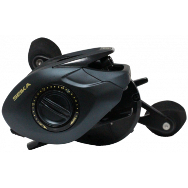 FTM Seika Pro Shade Gold Silver Rolle Baitcasting Baitcaster 7+1 Angelrolle