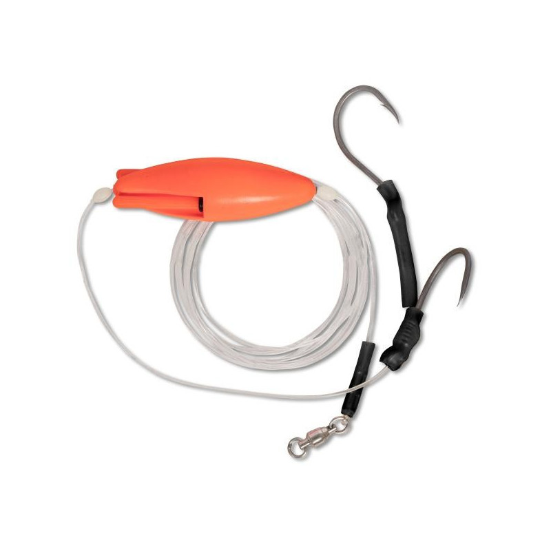 Black Cat Rig´s Fertigvorfächer Waller Vorfach Wels Rig Dead Bait Worm River