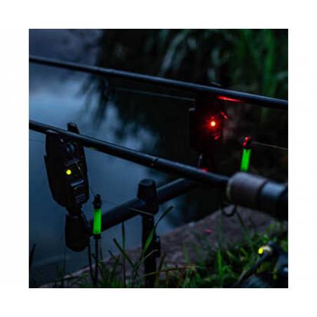 Korum Kbi-R 3-Rod Alarm Presentation Set Bissanzeigerset Funkset Bite-Alarm