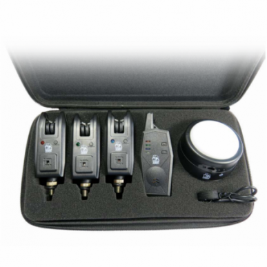 Behr RedCarp N-Funkbissanzeiger-Set mit Zeltlampe 3+1 Bissanzeiger LED Alarm