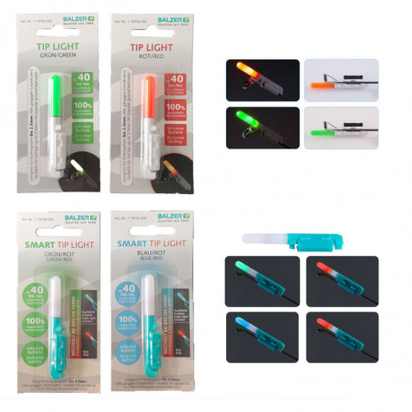 Balzer Tip Light Smart Grün Rot Spitzenlicht Rod Stick Rutenlicht Nachtangeln