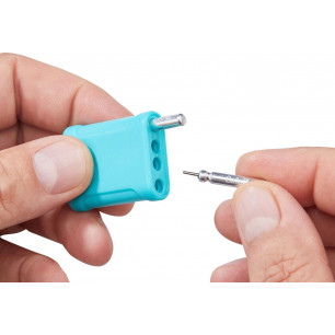 Balzer USB Ladegerät inkl 2 Wiederaufladbare Batterien AKKU CR425 3V Batterie