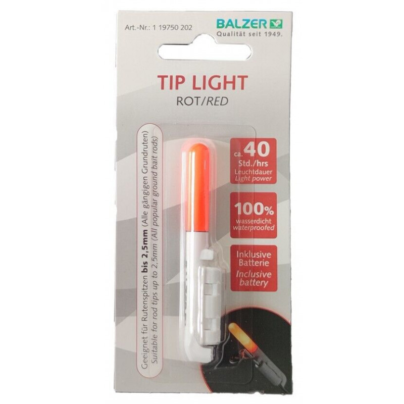 Balzer Tip Light Smart Grün Rot Spitzenlicht Rod Stick Rutenlicht Nachtangeln