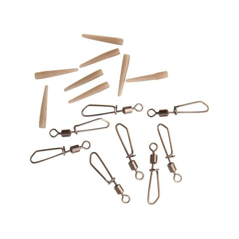 Zebco DB Series Kwik Change Swivel Kit L Angelwirbel Safety Sleeves Quick Wirbel Zebco DB Series Kwik Change Swivel Kit L Angelwirbel Safety Sleeves Quick Wirbel