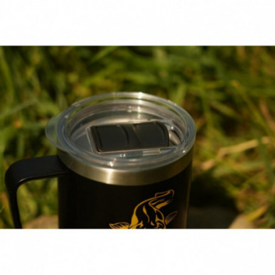 Black Cat Thermotasse Mug Stainless Steel Tasse Angeltasse Kaffeebecher