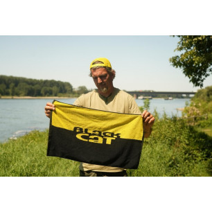 Black Cat Towel Handtuch Angelhandtuch Baumwolle 60x40cm