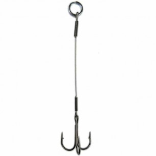 Behr Stinger 7x7 Stahlvorfach Angsthaken Drilling Raubfisch System Vorfach Haken