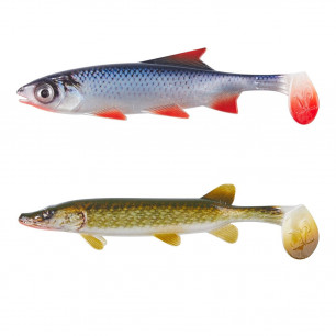 Balzer Shirasu Clone Shad Pike Roach 6,5cm 9cm 12cm 15cm 18cm UV Hecht Gummi