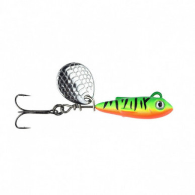 Spro Larva Micro Tailspin Jig Spinner Drilling 6g 3,5cm Firetiger Spin Barsch