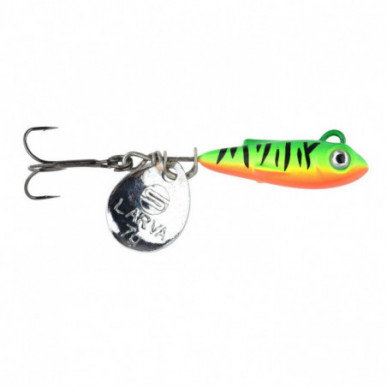 Spro Larva Micro Tailspin Jig Spinner Drilling 6g 3,5cm Firetiger Spin Barsch
