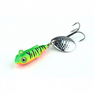 Spro Larva Micro Tailspin Jig Spinner Drilling 6g 3,5cm Firetiger Spin Barsch