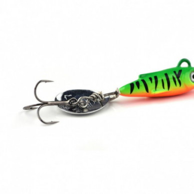 Spro Larva Micro Tailspin Jig Spinner Drilling 6g 3,5cm Firetiger Spin Barsch