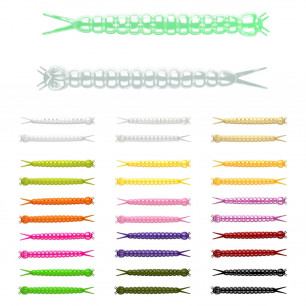 LIBRA LURES SLIGHT Worm Cheese Softbait Forelle Gummiköder Forellenköder Wurm