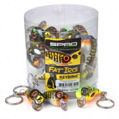 Spro Fat Iris Key Ring Schlüsselanhänger Fisch Barsch Geschenk Fischform