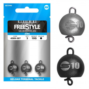 Spro Freestyle QC Bottom Jigs Black Natural 5g 7g 10g Zinc Cheburaschka Rig Zink