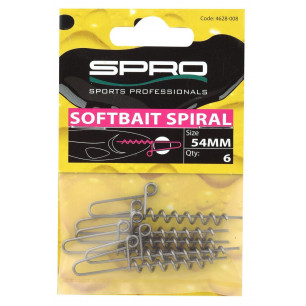Spro Softbait Spiral 54mm Schraubspirale Gummifisch 6 Schraubköpfe Shad