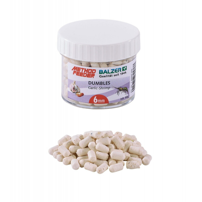 Balzer Method Feeder Dumbells 6mm 10mm Garlic Shrimp 60g Feeder Angeln Dumbbells Balzer Method Feeder Dumbells 6mm 10mm Garlic Shrimp 60g Feeder Angeln Dumbbells