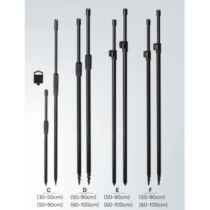 Bankstick 30-100cm Rod Pod Telskop Rutenhalter Rutenständer Rutenauflage Angeln