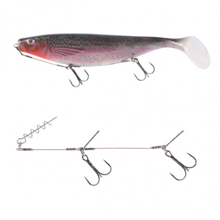 Balzer Flachwasser System DS Shallow Rig Spirale 1x7 9cm 14cm Gummifisch Shad