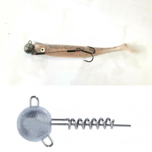 Balzer Shirasu Screw Jig Schraub Jigkopf Schraubkopf Shad Gummiköder Blei