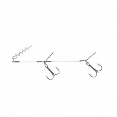 Balzer Flachwasser System DS Shallow Rig Spirale 1x7 9cm 14cm Gummifisch Shad