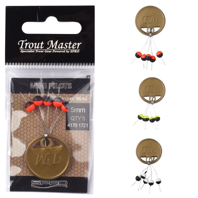 Spro Trout Master Mini Pilots 5mm Pilotkugeln Forellen Bissanzeiger Mini Posen